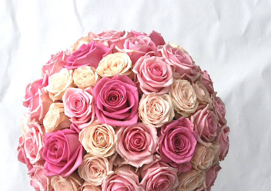 Bouquet in tonalità di rosa